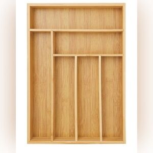BAMBOO Natural Wood Drawer Organizer